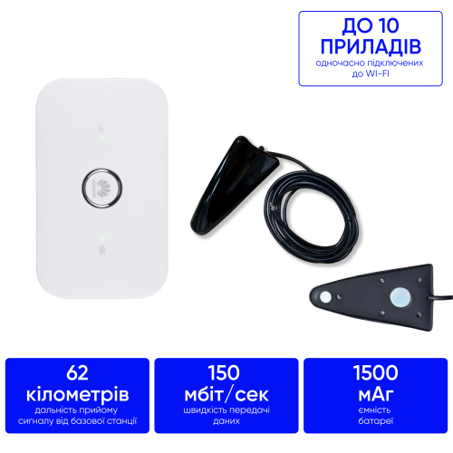 Комплект 4G інтернету в авто 150 мб/с Huawei 5573 + MIMO 35 дб 